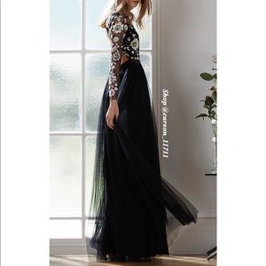 black needle and thread gown